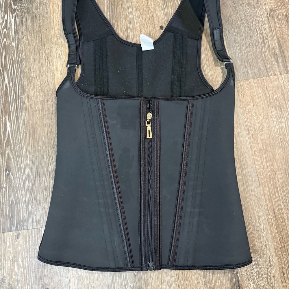 Black Waist Trainer with Zipper